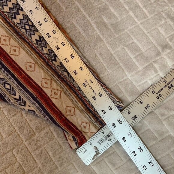 Womens Large Lightweight Cardigan Shirt Open Front Colorful Aztec Geometric - Picture 9 of 12